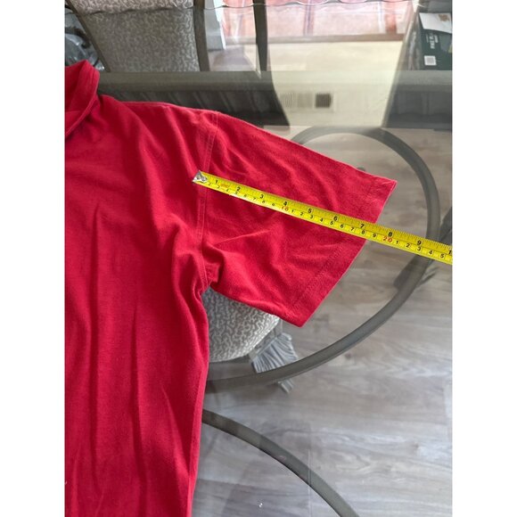True Classic Red Polo Shirt X-Large Premium Cotton Polyester Blend Short Sleeve - Picture 6 of 7